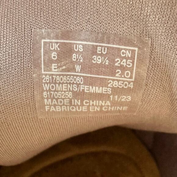 Clarks Caroline Echo Lilac Sneakers Canvas Zip Comfort Shoes Size 8.5 W - Picture 3 of 10